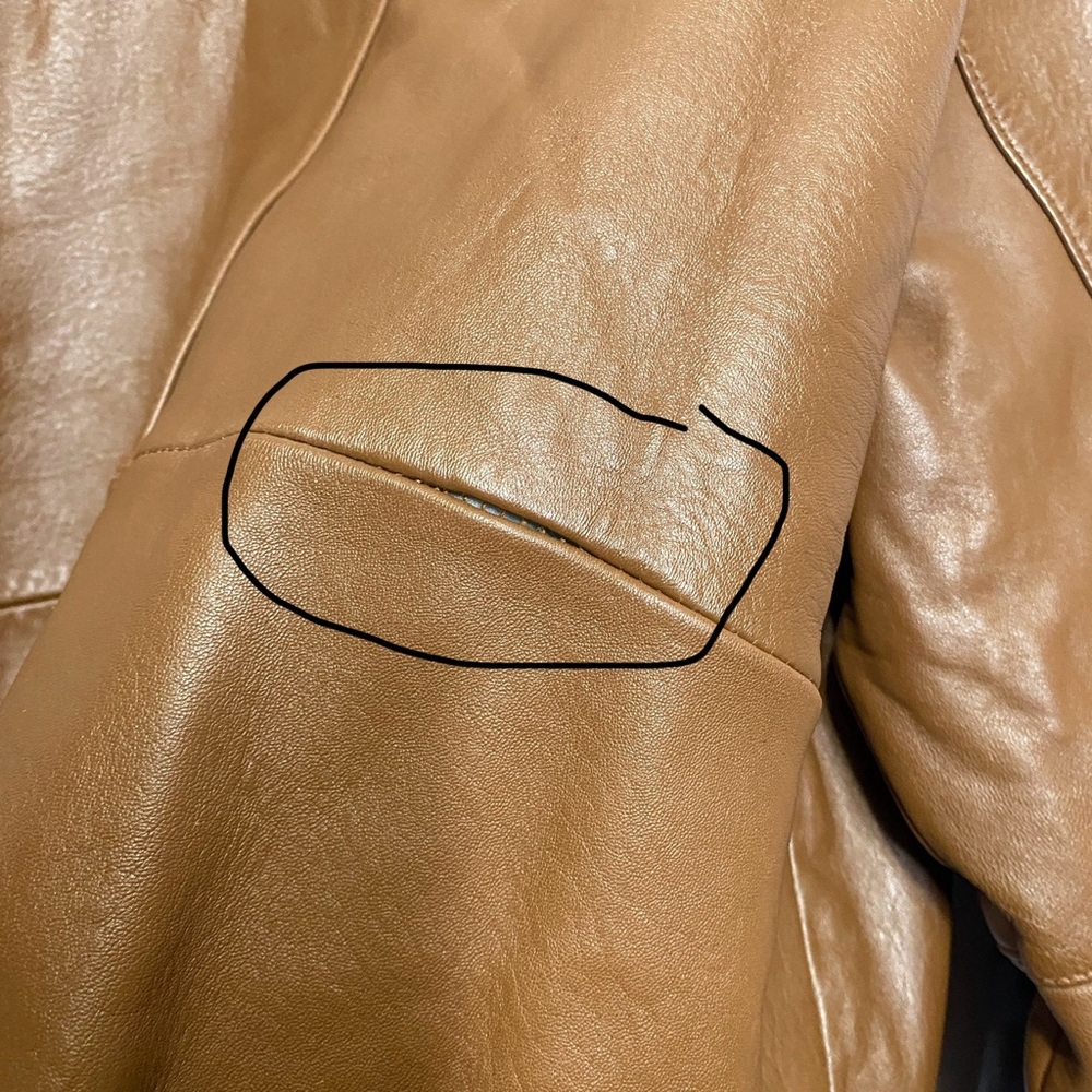 Wilsons Leather Men's Brown Leather Bomber Jacket - Picture 12 of 12